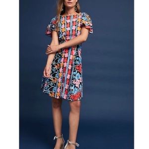 Gorgeous Eva Franco embroidered floral mesh dress